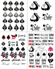 Tatouage EUYF QOS Reine des piques – ensemble prêt à porter