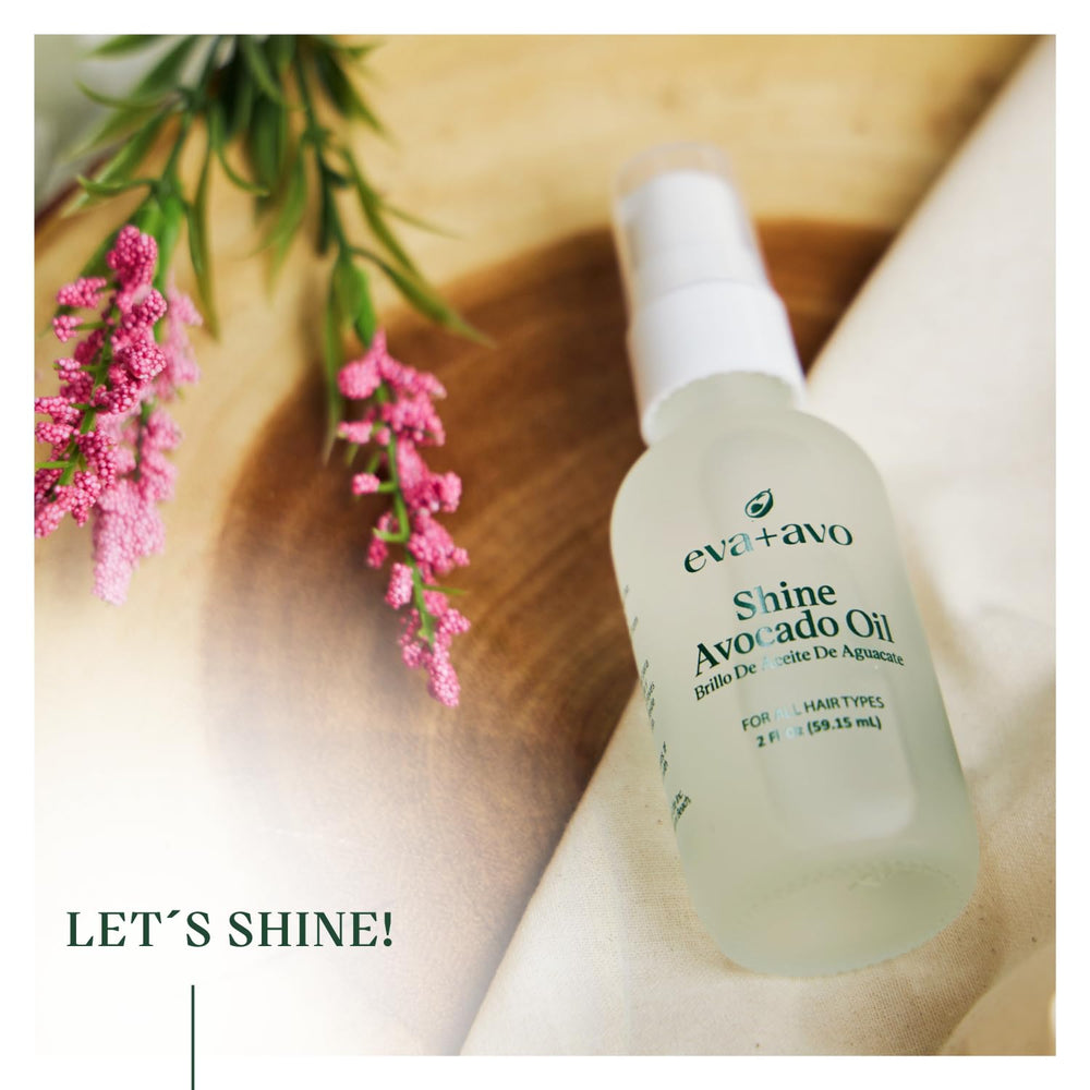 Contrôle du frizz sur cheveux secs grâce à Eva + Avo