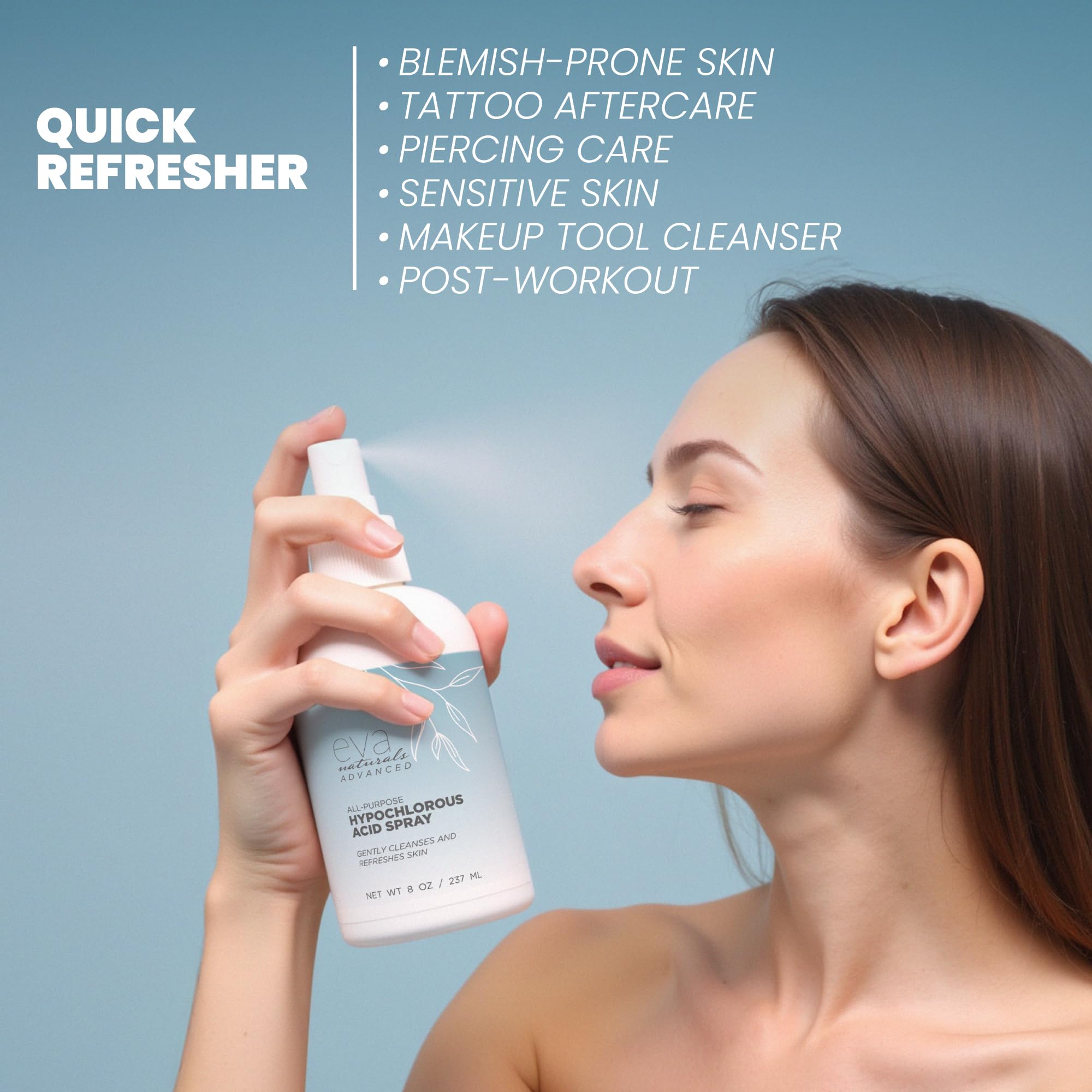 Eva Naturals apres-entraînement, spray apaisant pour la peau.