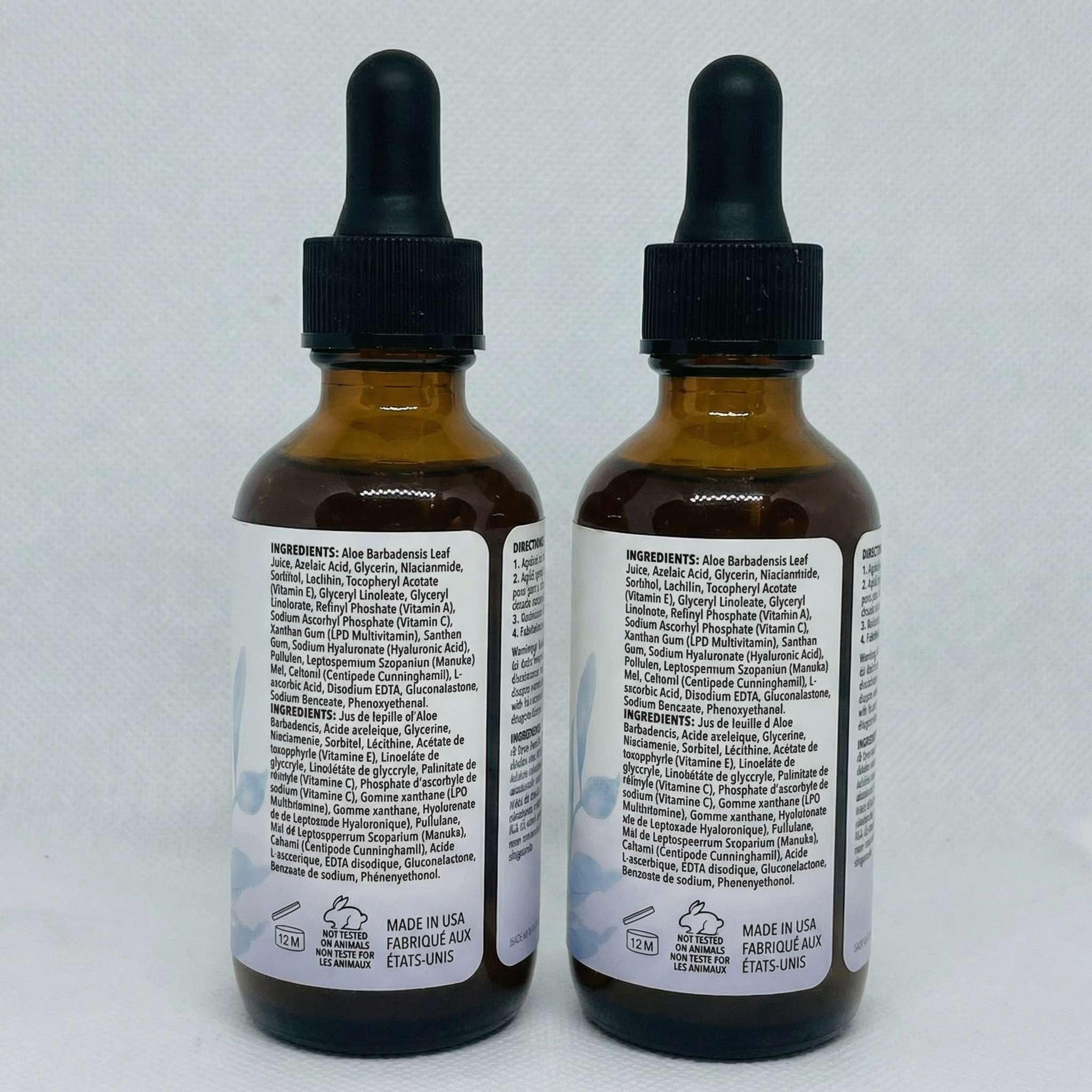 Fragrance-free Eva Naturals serum bottle ideal for sensitive skin