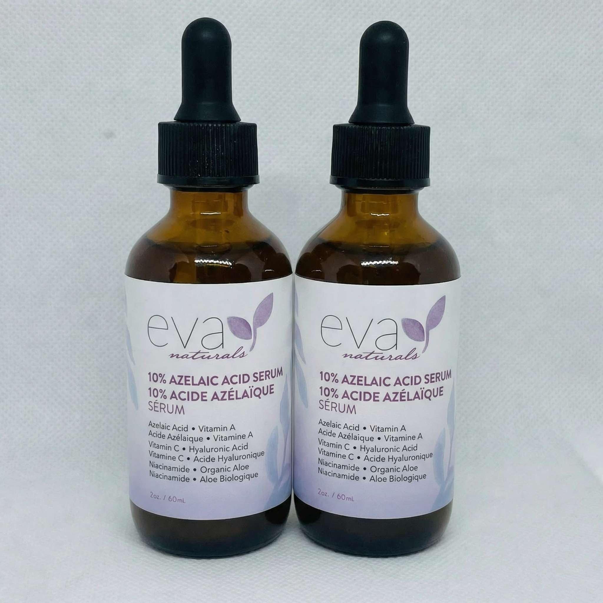Two-ounce Eva Naturals serum bottle for daily hydration and smoother look