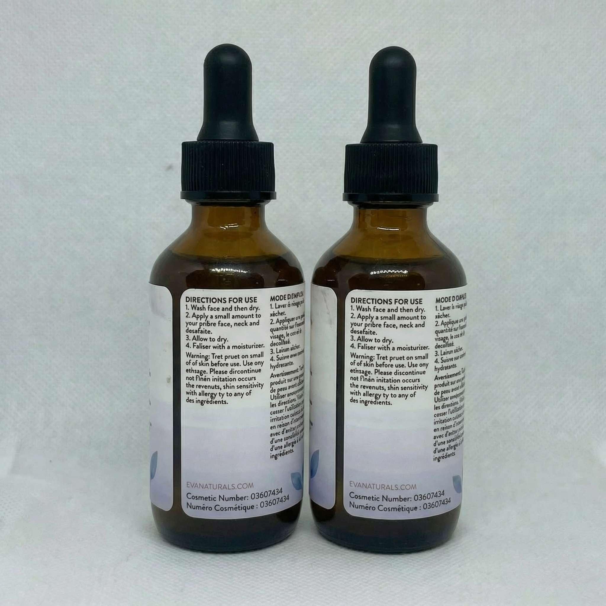 Dropper bottle shows niacinamide and hyaluronic acid blend for balanced skin