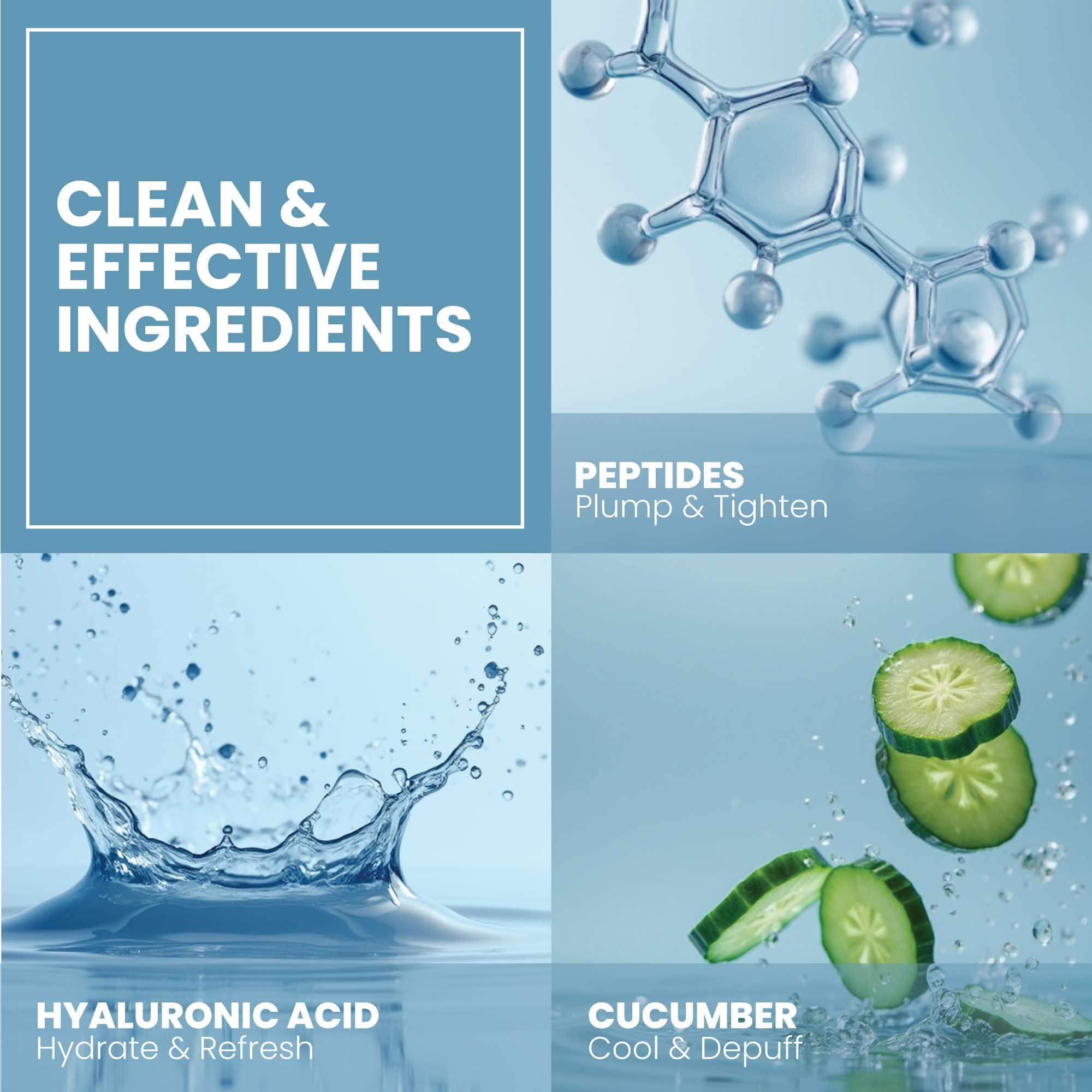 Eva Naturals Gel Yeux: formule adaptée au maquillage et hydratation quotidienne