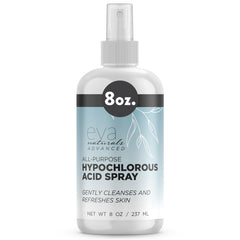 Eva Naturals HOCl spray visage et corps, pulvérisation instantanée pour un soin apaisant.