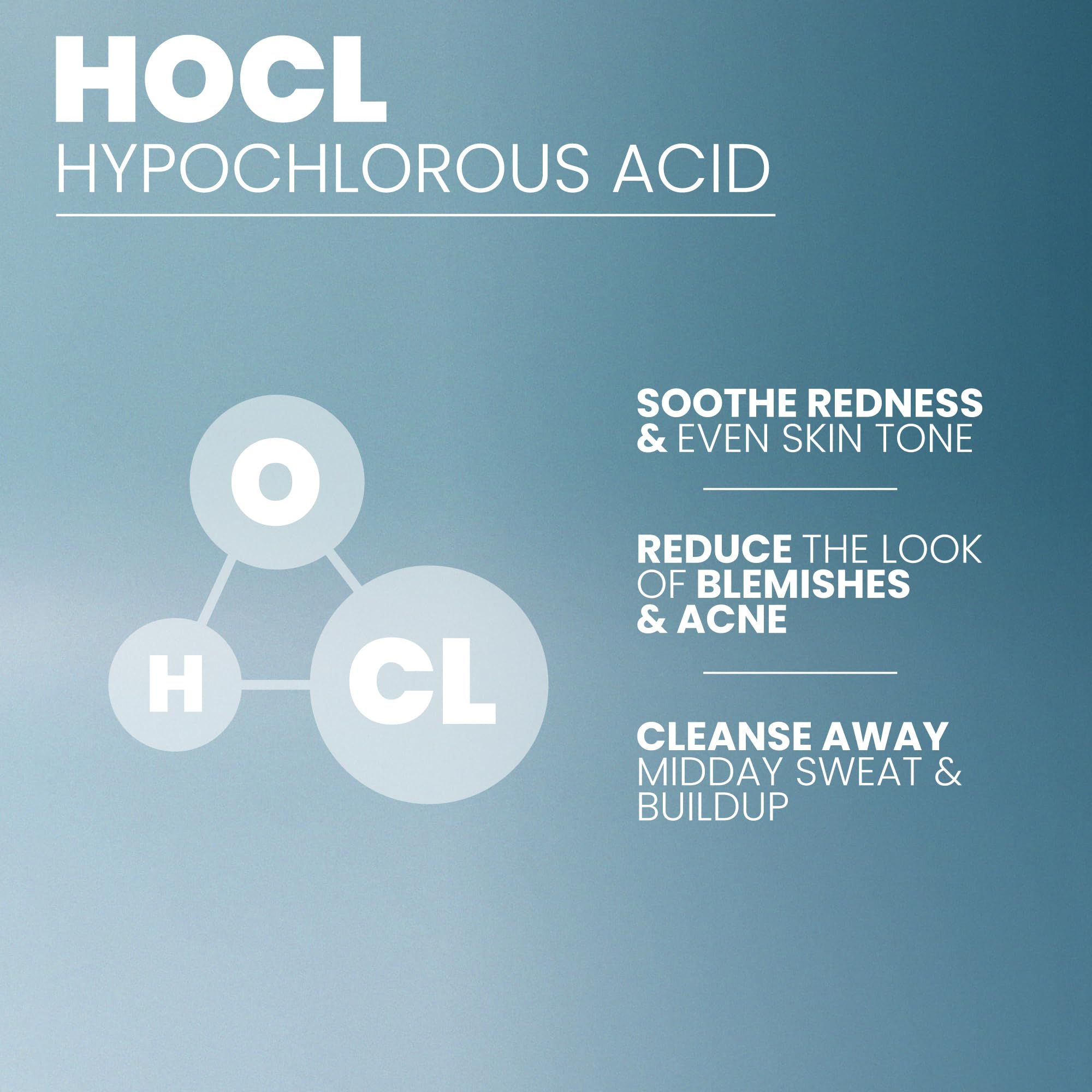 Eva Naturals HOCl spray visage, flacon compact pour peau sensible.