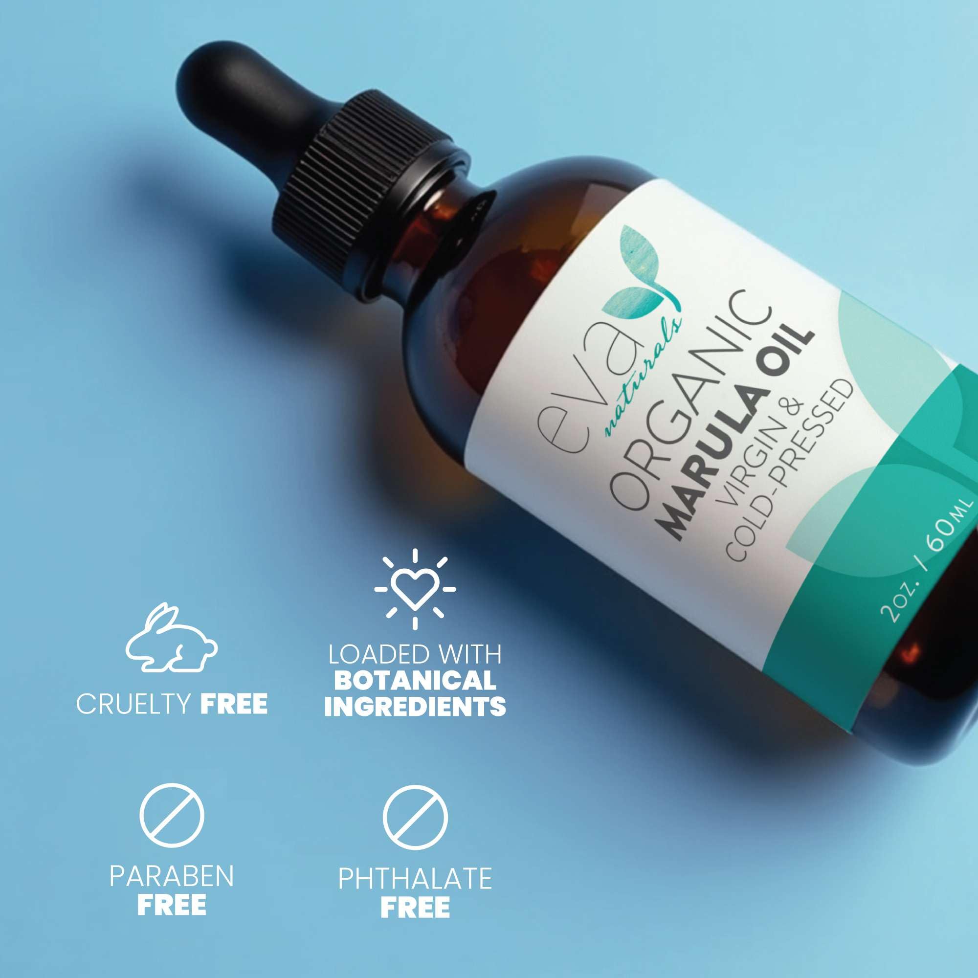 Eva Naturals Huile Marula peau mature — nutrition douce et absorption rapide.