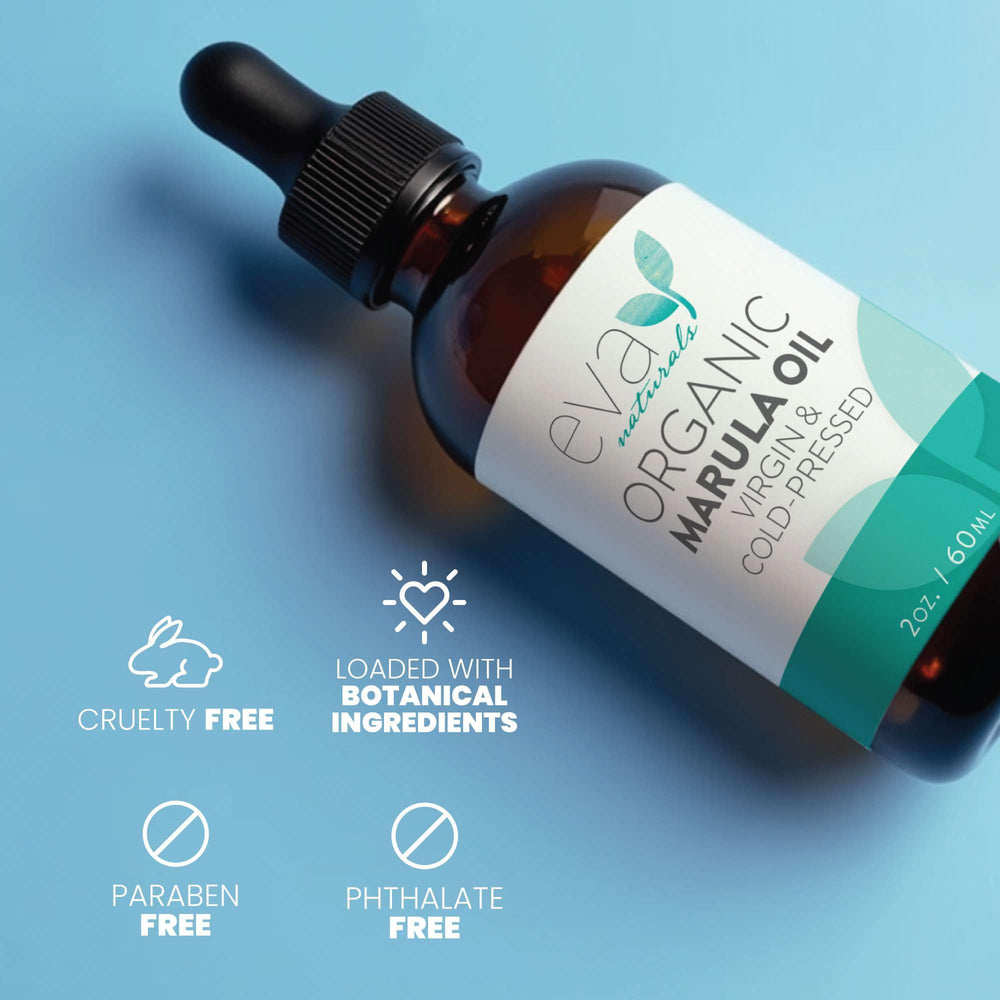 Eva Naturals Huile Marula peau mature — nutrition douce et absorption rapide.