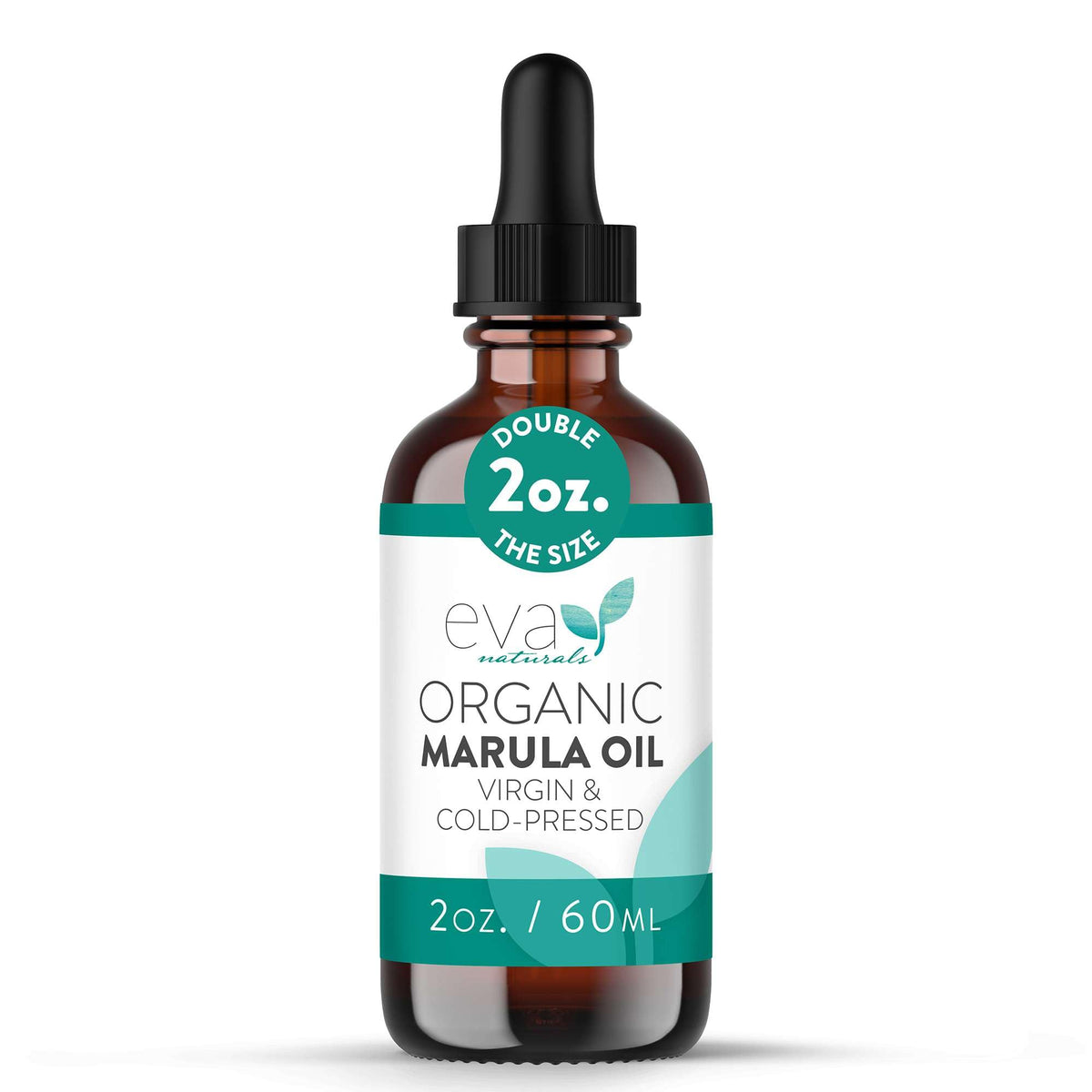 Eva Naturals Huile de Marula pure, bouteille élégante pour hydratation légère.