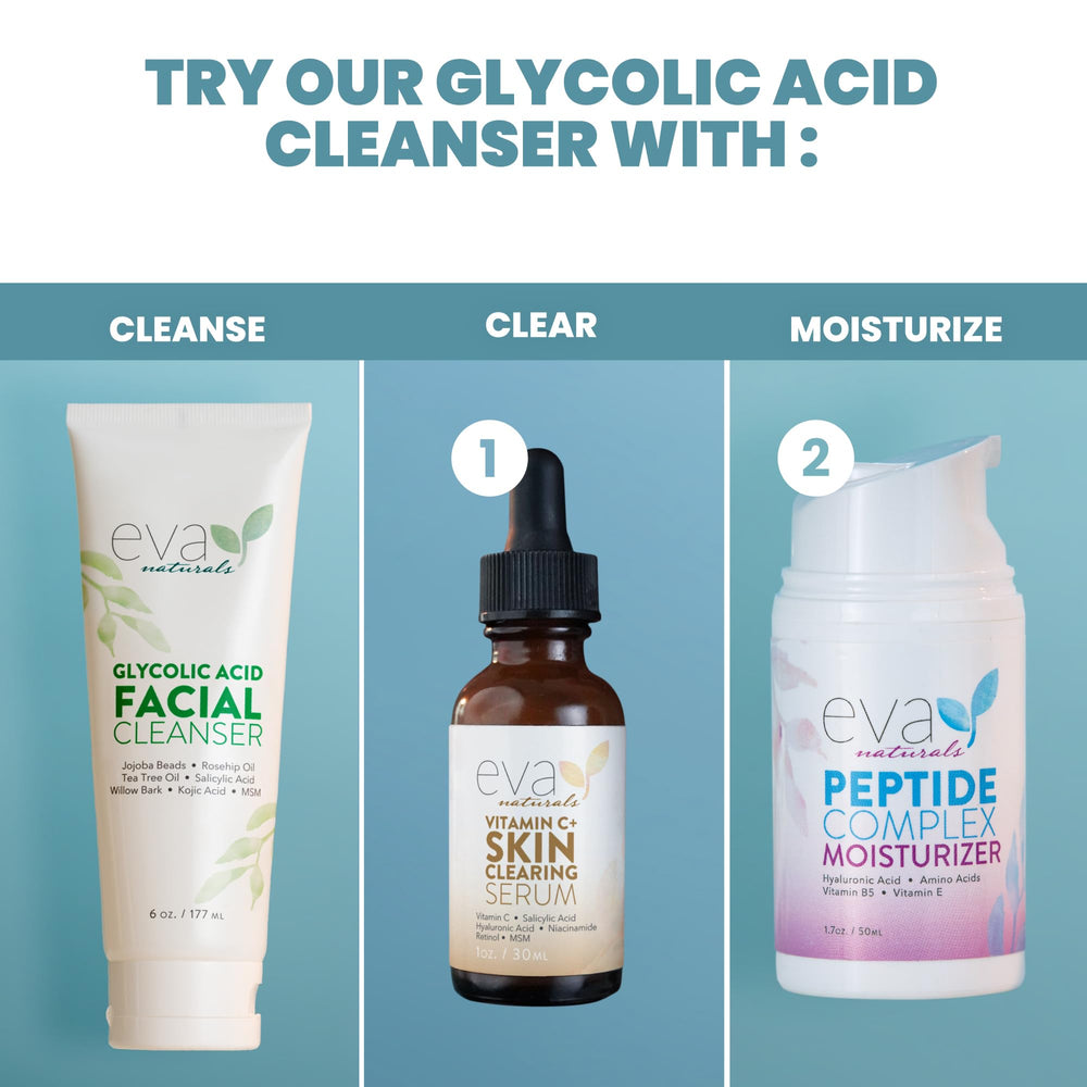 Eva Naturals nettoyant visage pour peaux mixtes et sensibles – fini frais et non desséchant.