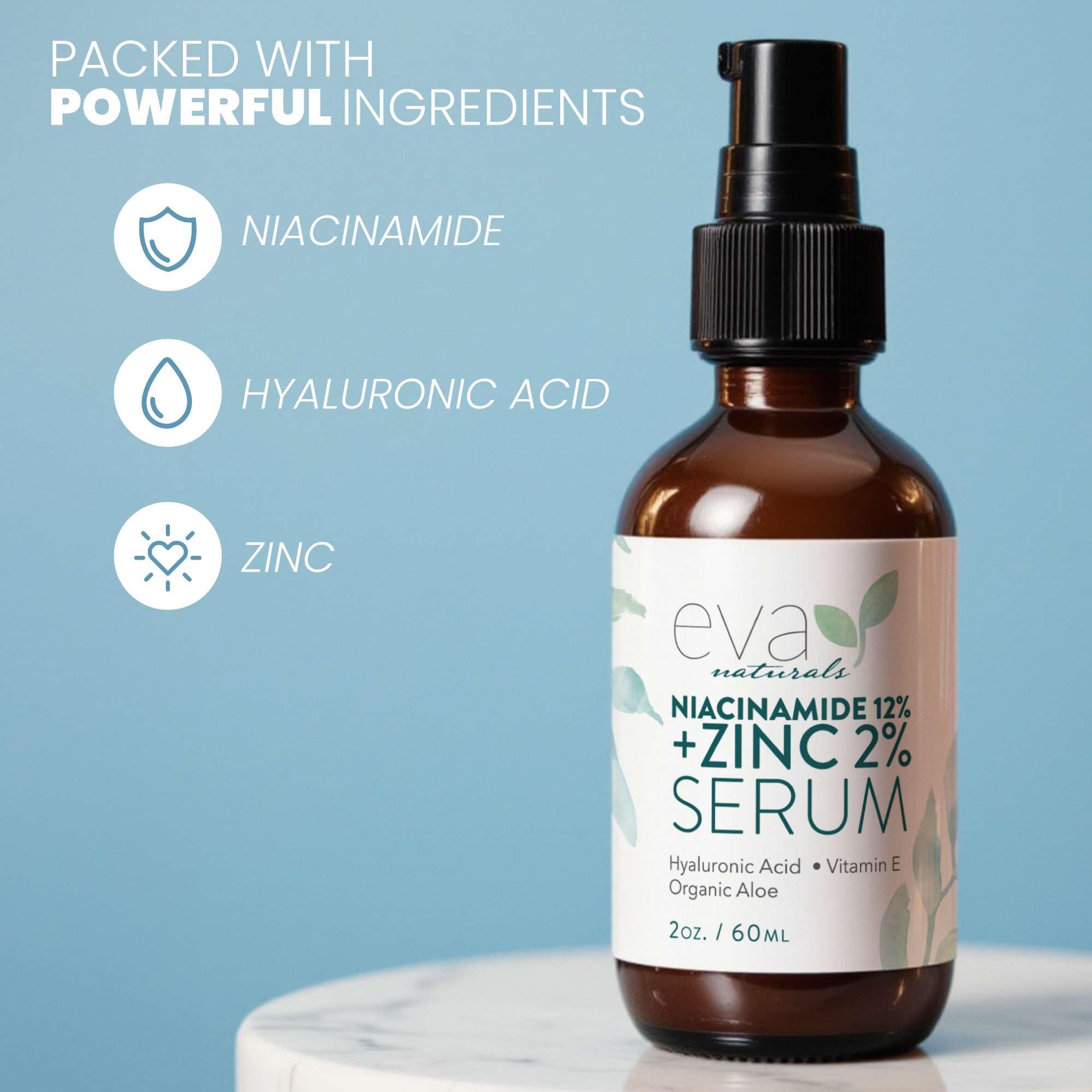 Éclat naturel du teint avec Eva Naturals Niacinamide Zinc