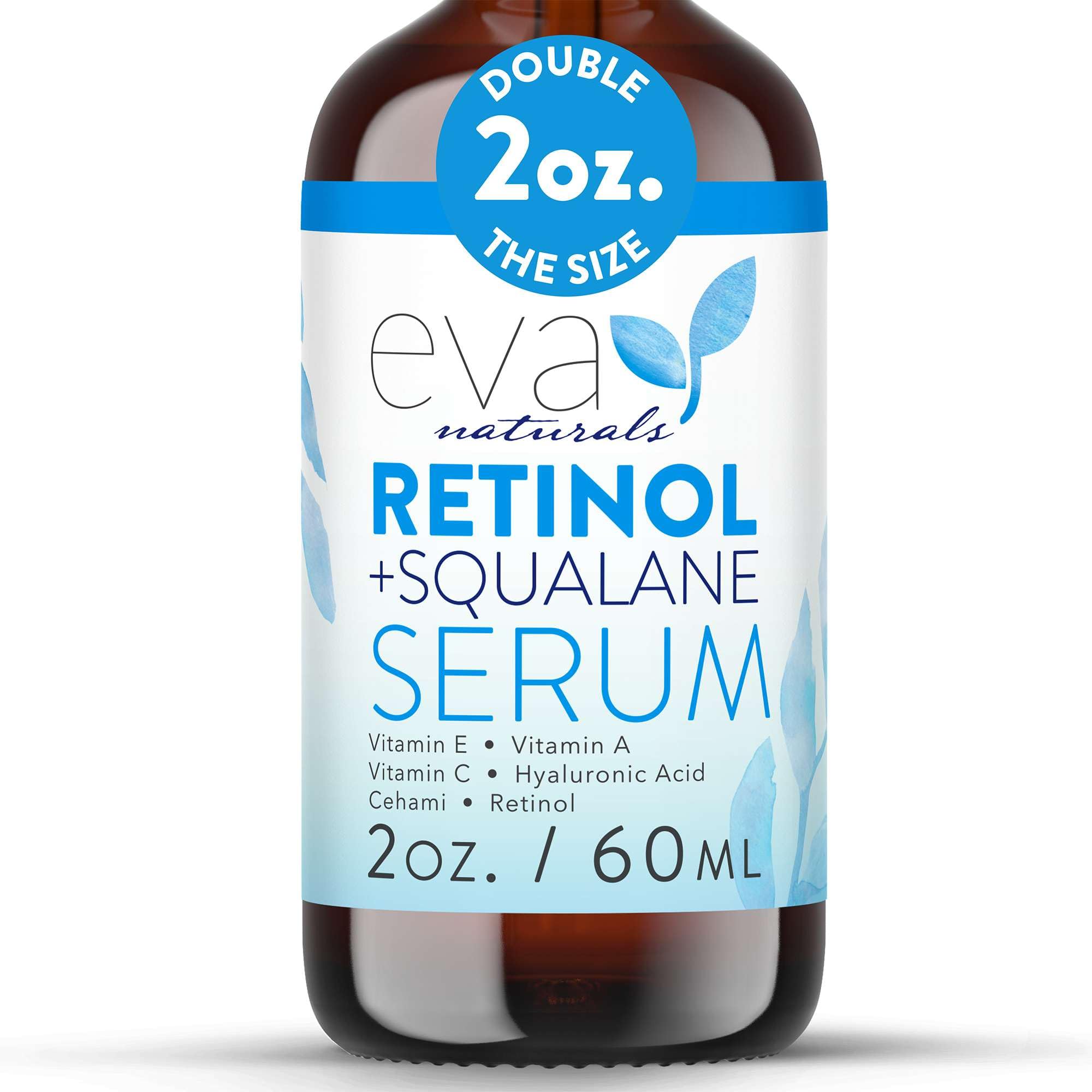 Eva Naturals Sérum Rétinol Squalane – bouteille pompe pour une application précise et pratique