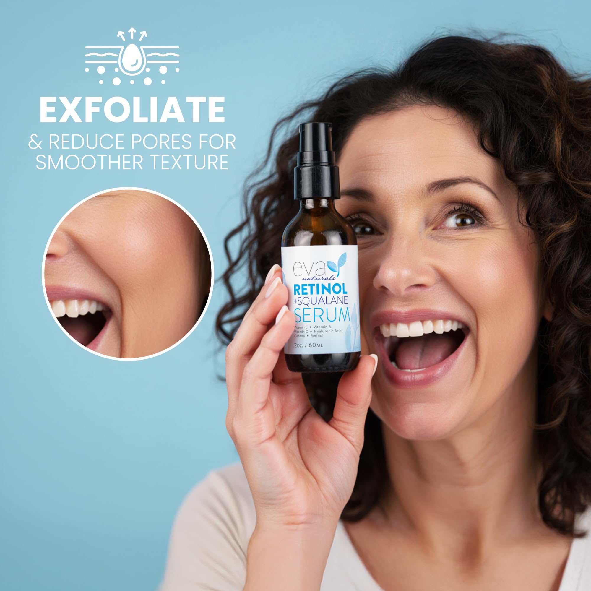 Éclat et uniformité du teint avec Eva Naturals Sérum Rétinol Squalane