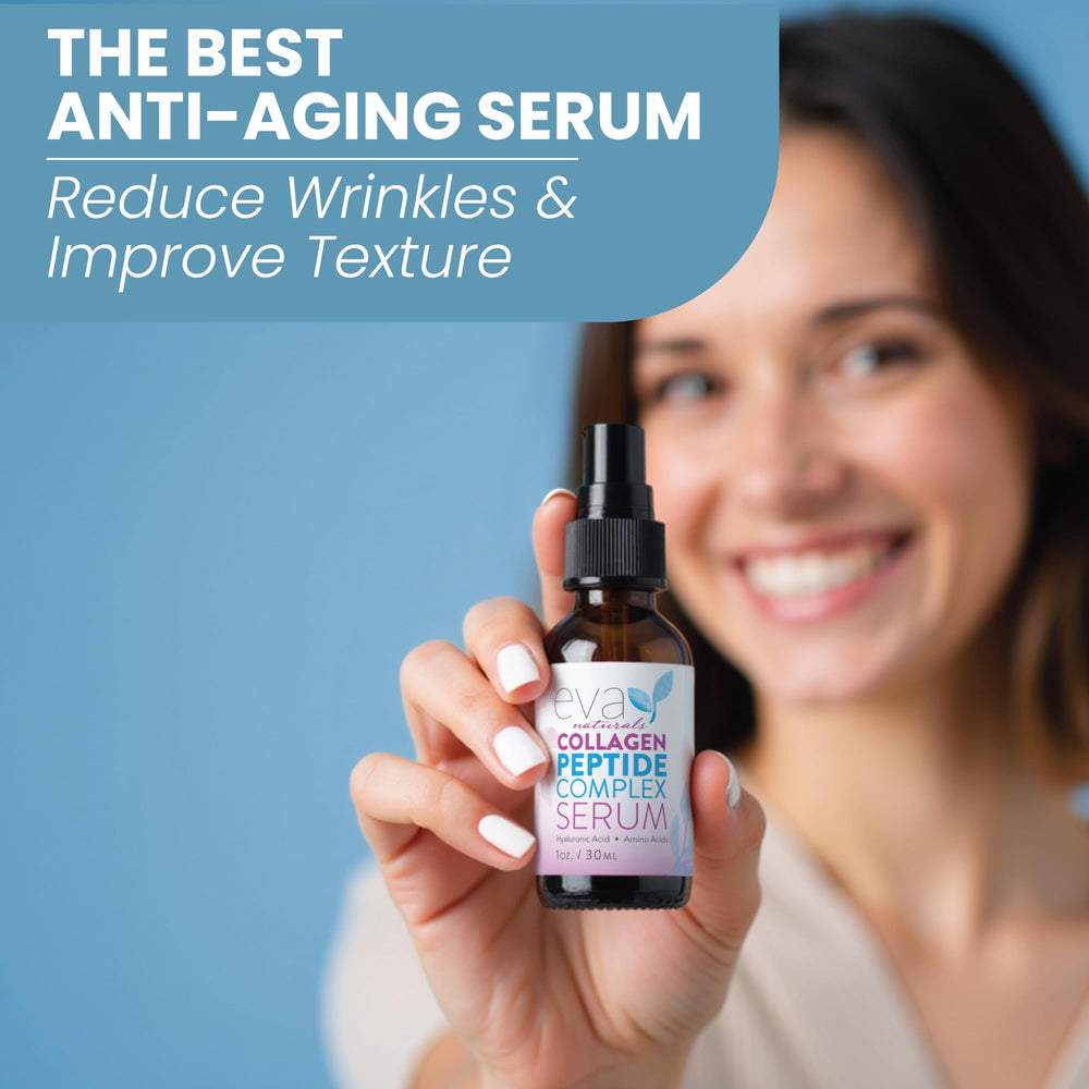 Texture légère du sérum Eva Naturals favorisant l'élasticité et la fermeté.