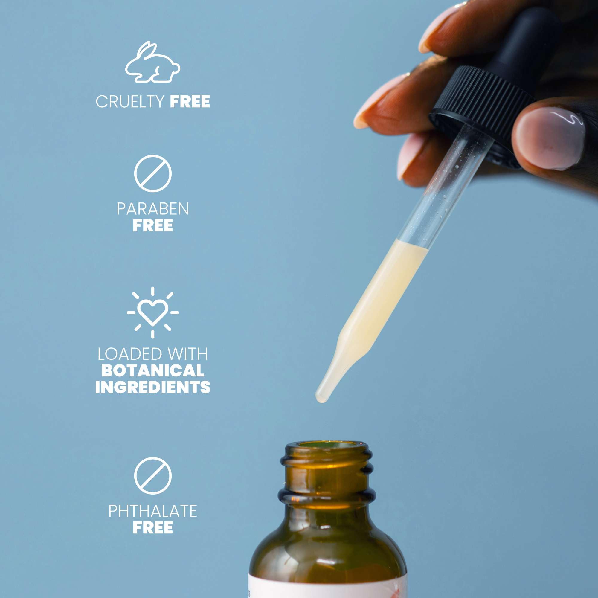 Emballage compact et pratique du sérum Eva Naturals pour le soin quotidien.