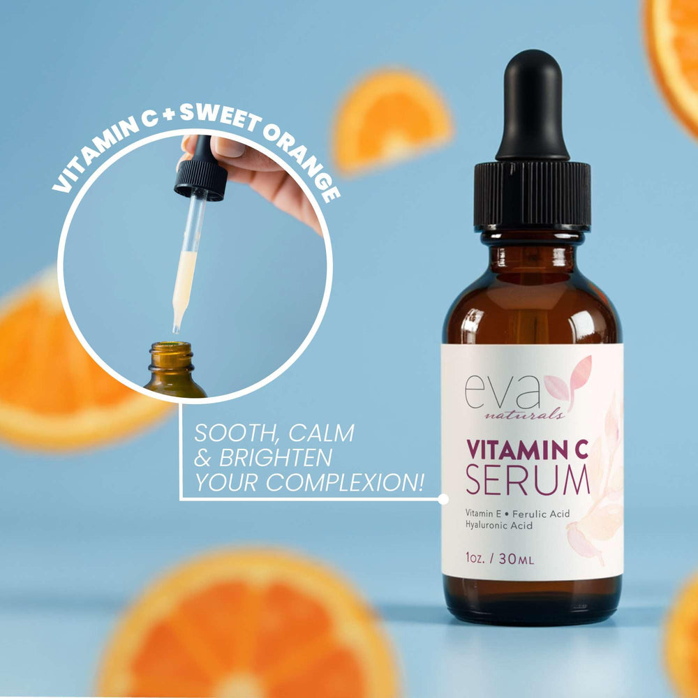 Intégration facile à une routine quotidienne avec le sérum Eva Naturals.