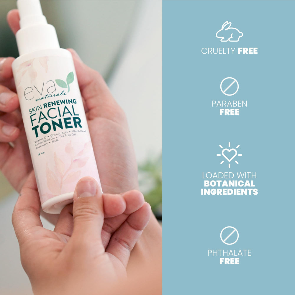Tonique Eva Naturals après nettoyage prépare la peau à vos soins