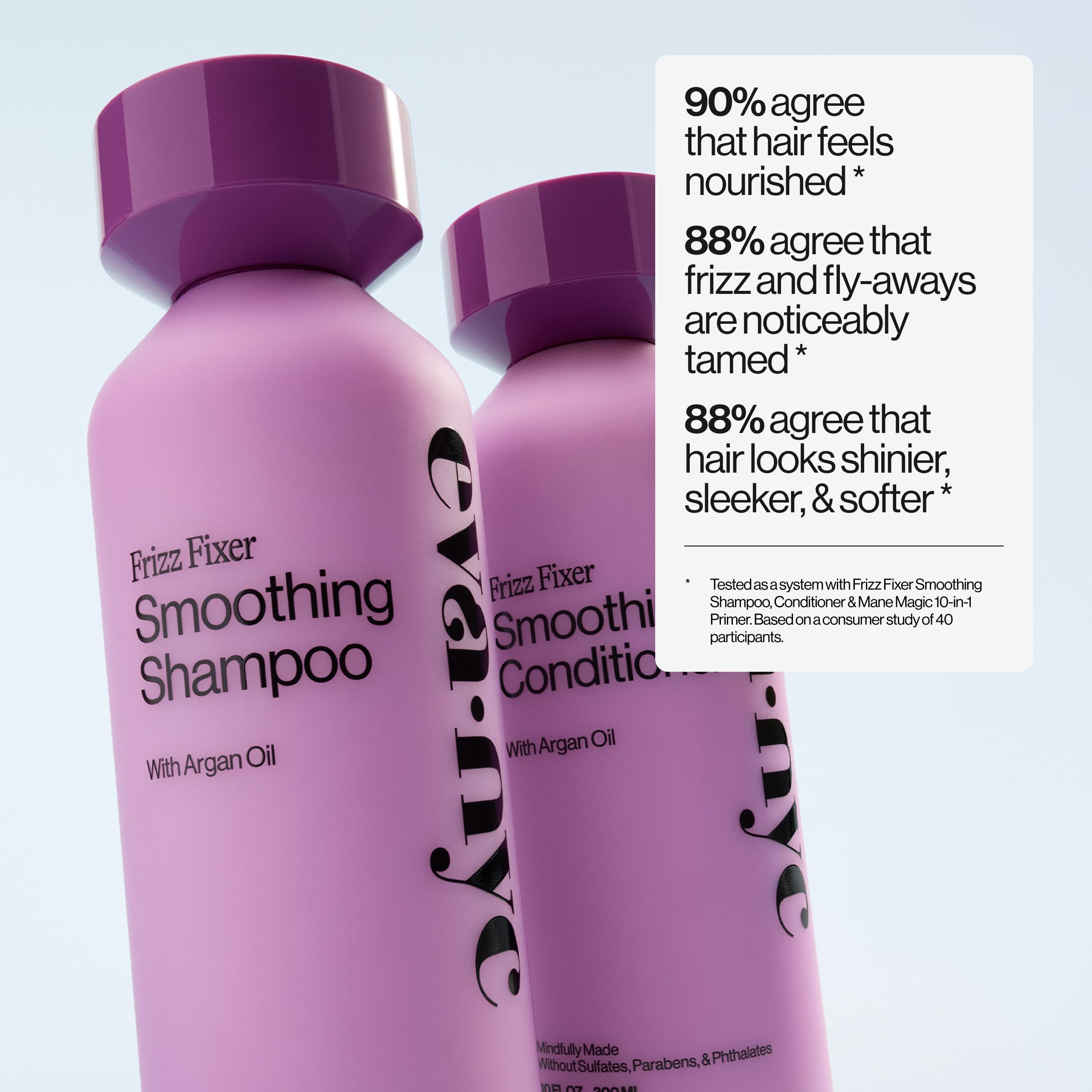 Après lavage, coiffage facilité avec le shampoing Eva NYC anti-frisottis.