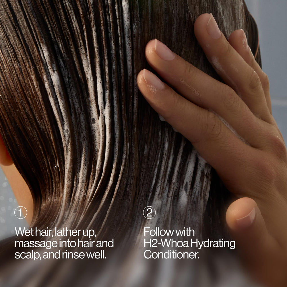 Eva NYC H2-Whoa Shampoing usage simple et cheveux respectés.
