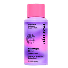 Eva NYC Mane Magic: bouteille ouverte, soin capillaire rapide pour cheveux doux.