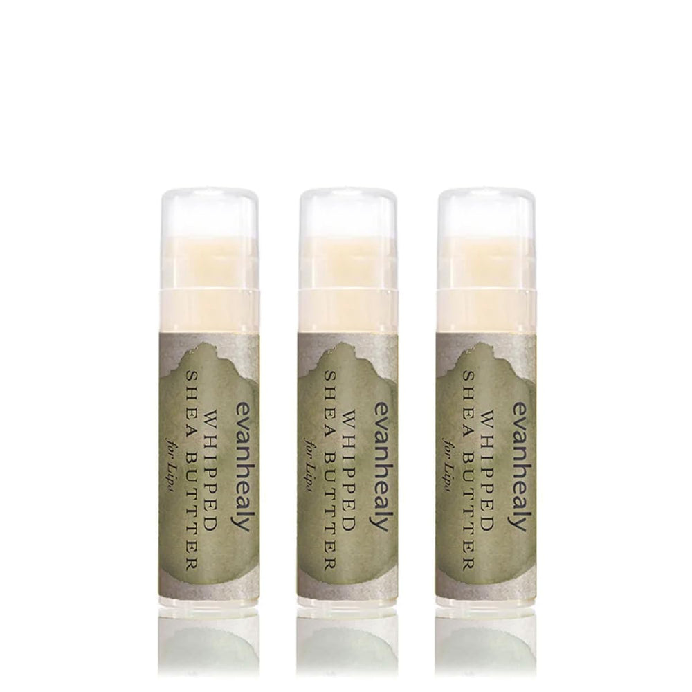 Evanhealy Baume Lèvres, beurre de karité fouetté, hydratation durable dans un tube pratique.