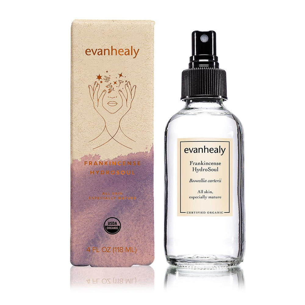 Évanhealy Frankincense Hydrolat — brumisateur prêt à rafraîchir le teint.