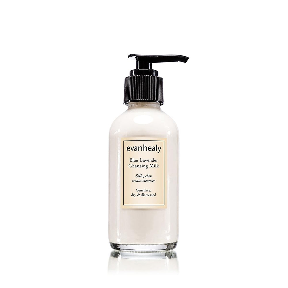 evanhealy lait nettoyant lavande bleue: purification douce pour peaux sensibles au quotidien.