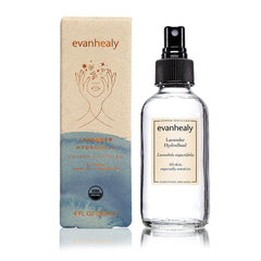 Evanhealy Lavande Hydrosol, brume visage rafraîchissante pour peaux sensibles.