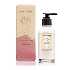 Évanhealy Rose Lait Nettoyant : texture crème légère idéale pour le rituel quotidien.