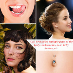 Evatage crystal stud earrings in six sizes for shine and style