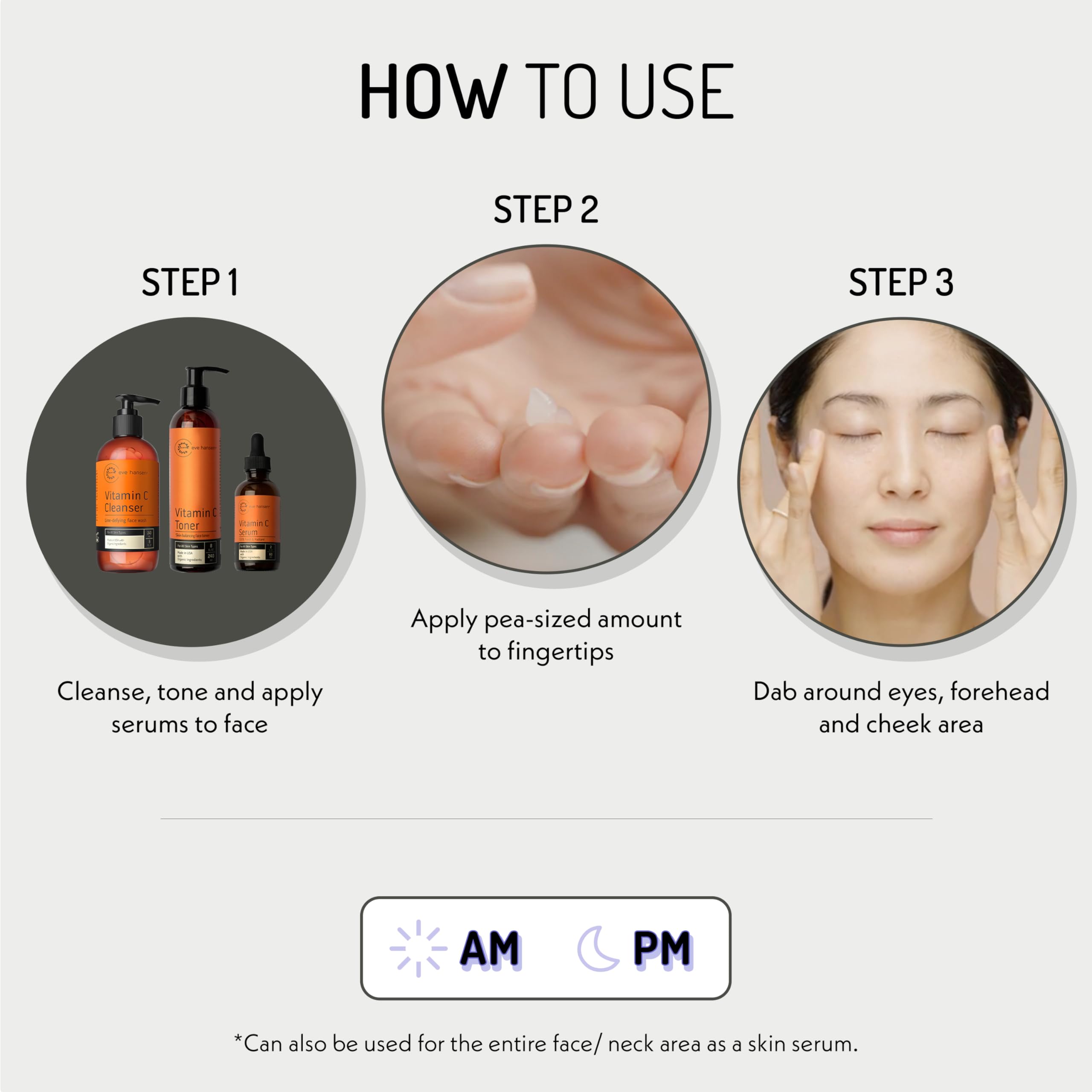 Eve Hansen Eye Gel with hyaluronic acid highlights plump, hydrated under-eye area.