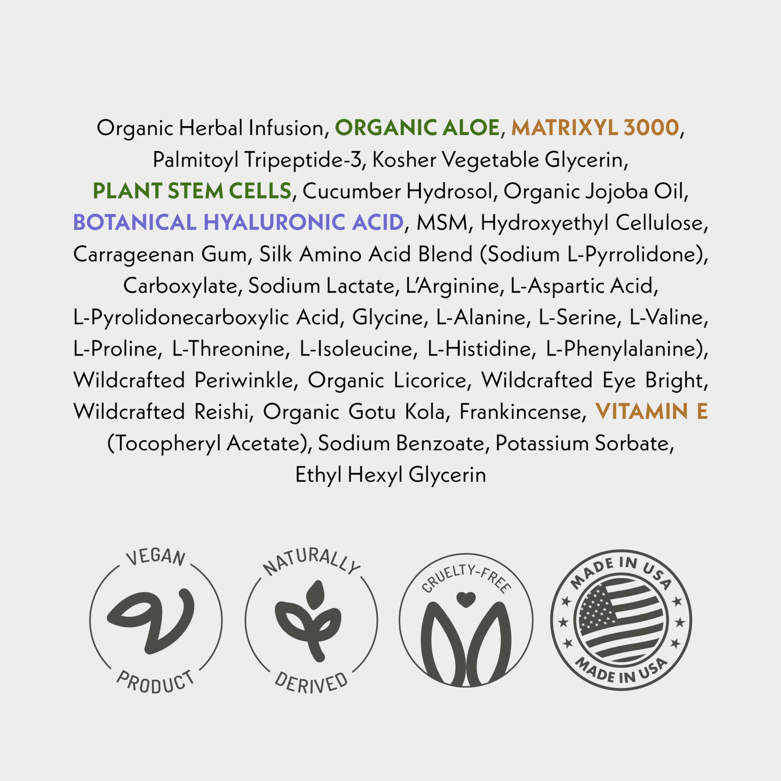 Eve Hansen Eye Gel plant stem cells demonstrates rejuvenation concept for delicate eye skin.