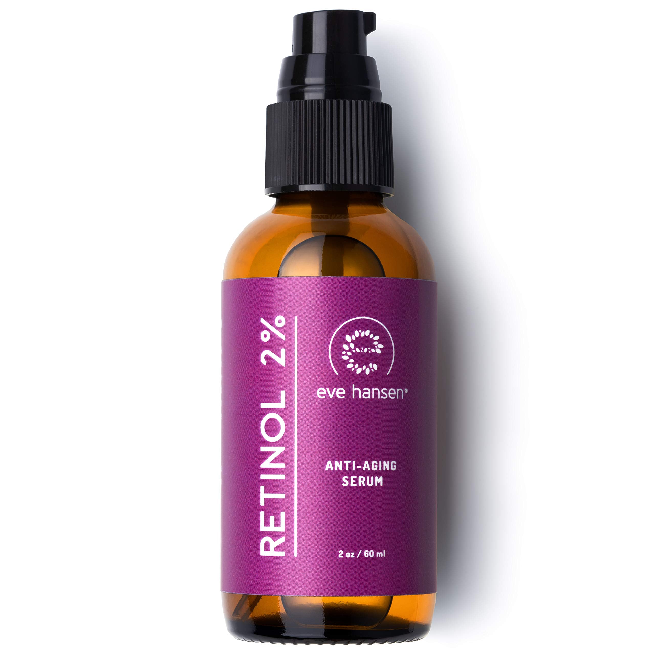 Sérum Eve Hansen Retinol Visage 2% – flacon pratique et peau plus lisse.