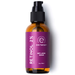 Sérum Eve Hansen Retinol Visage 2% – flacon pratique et peau plus lisse.