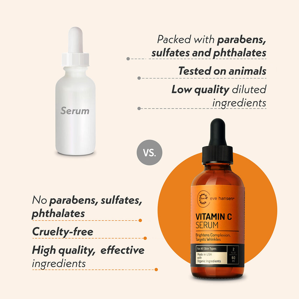 Sérum Eve Hansen Vitamine C: antioxydants protégeant la peau des agressions quotidiennes