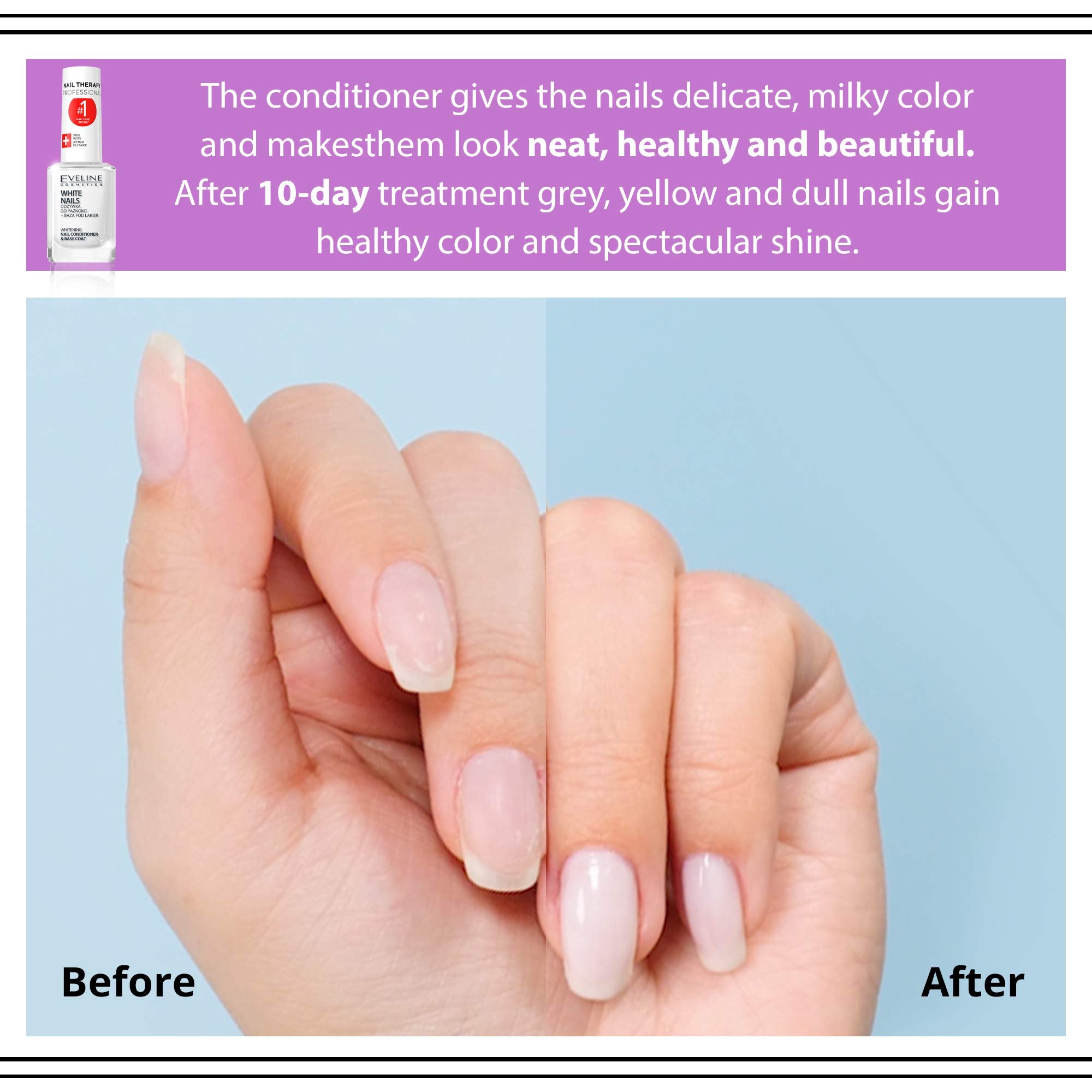Élimination des décolorations avec Eveline 3 en 1 sur ongles