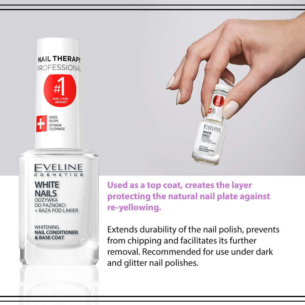 Teinte laitée sur ongles grâce au 3 en 1 Eveline pour une finition douce