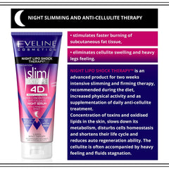 EVELINE COSMETICS Slim Extreme 4D bouteille-nocturne permet une utilisation nocturne pratique.