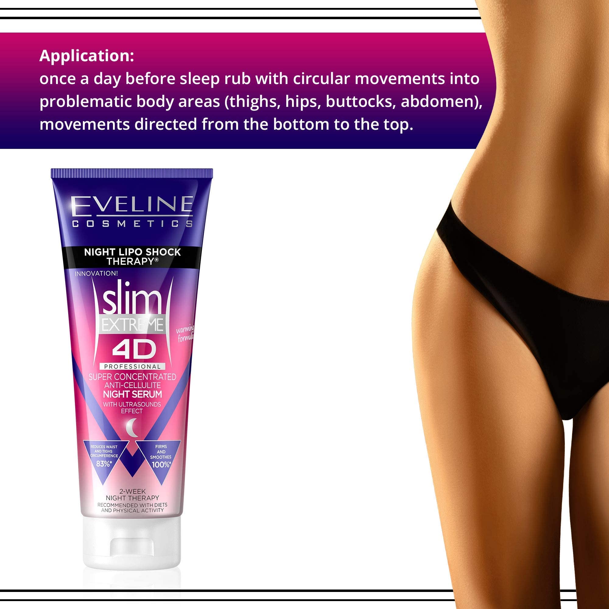 EVELINE COSMETICS Slim Extreme 4D silhouette-tonus aide à retrouver une allure tonique.
