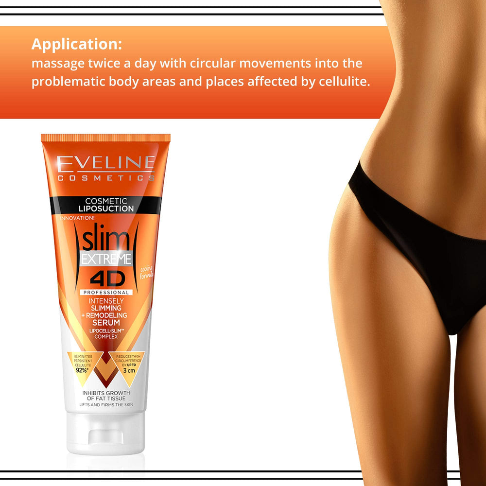 Eveline Slim Extreme 4D Serum: anti-cellulite visée pour une routine efficace