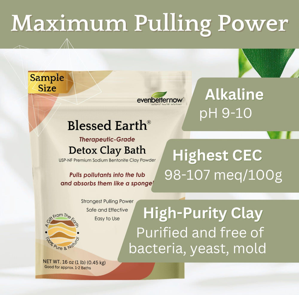 Evenbetternow Blessed Earth argile detox bain – emballage réutilisable et pratique pour famille