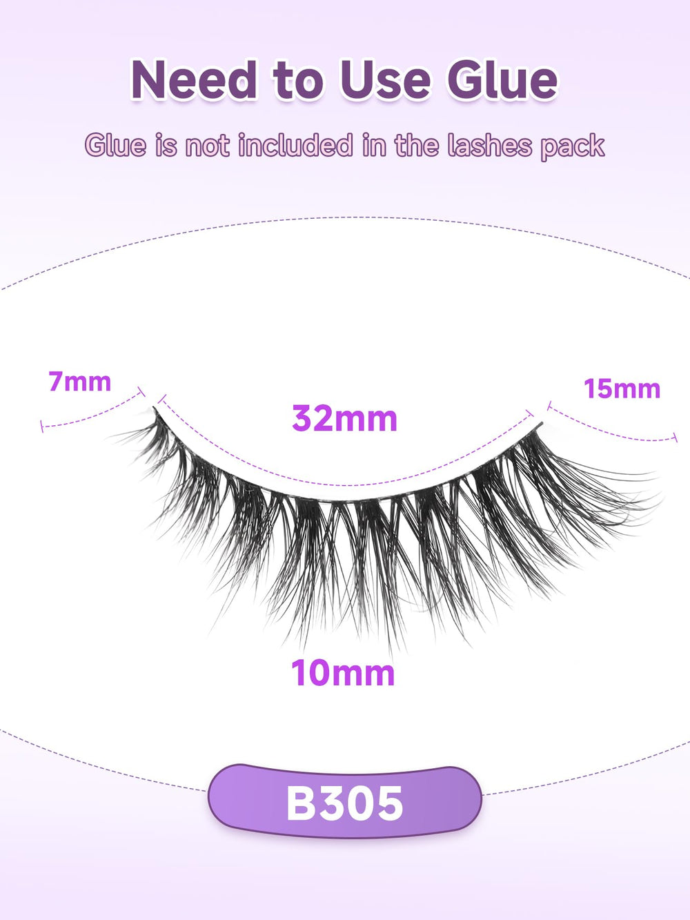 Fibres synthétiques ultra-fines EVENTILL imitant des cils naturels et souples.