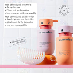 Brosse démêlante Evereden pour enfants, outil fiable pour un coiffage rapide.