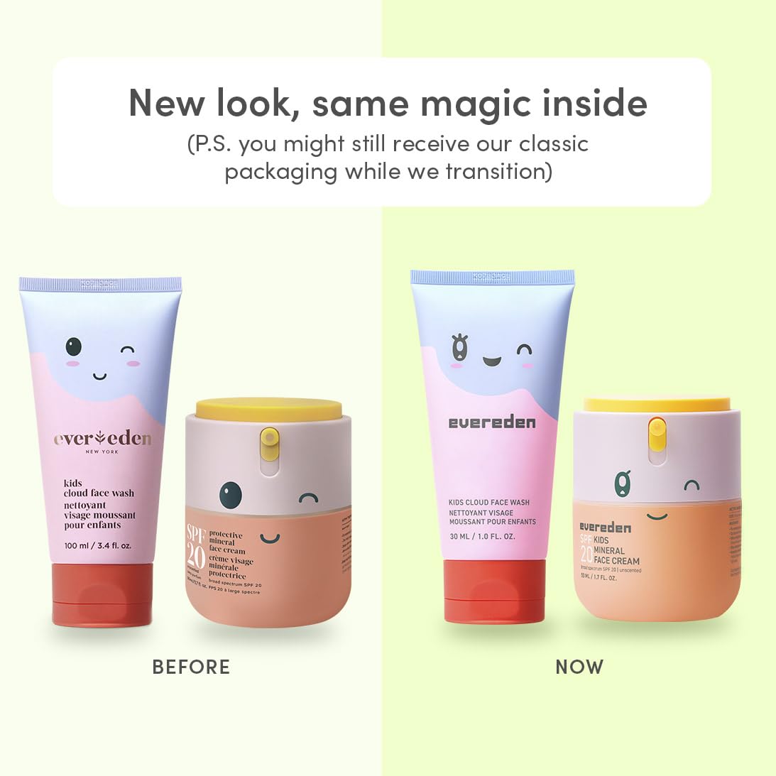 Evereden crème minérale SPF20 offre hydratation légère et protection quotidienne.