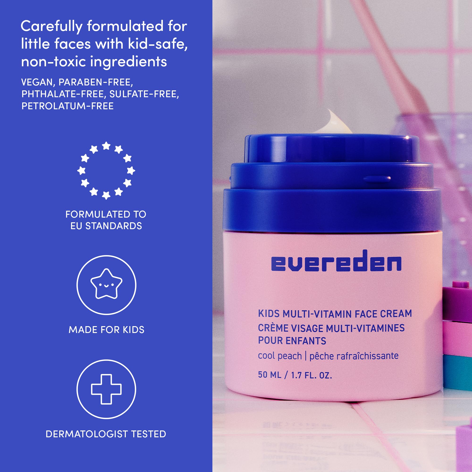 Evereden crème visage enfant, dermatologues-testee: routine sûre pour peaux sensibles