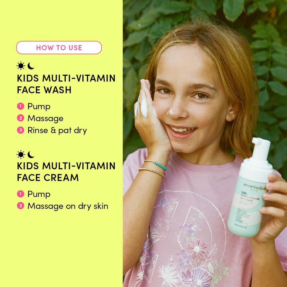 Evereden crème visage pour enfants hydrate et apaise la peau sensible au melon.