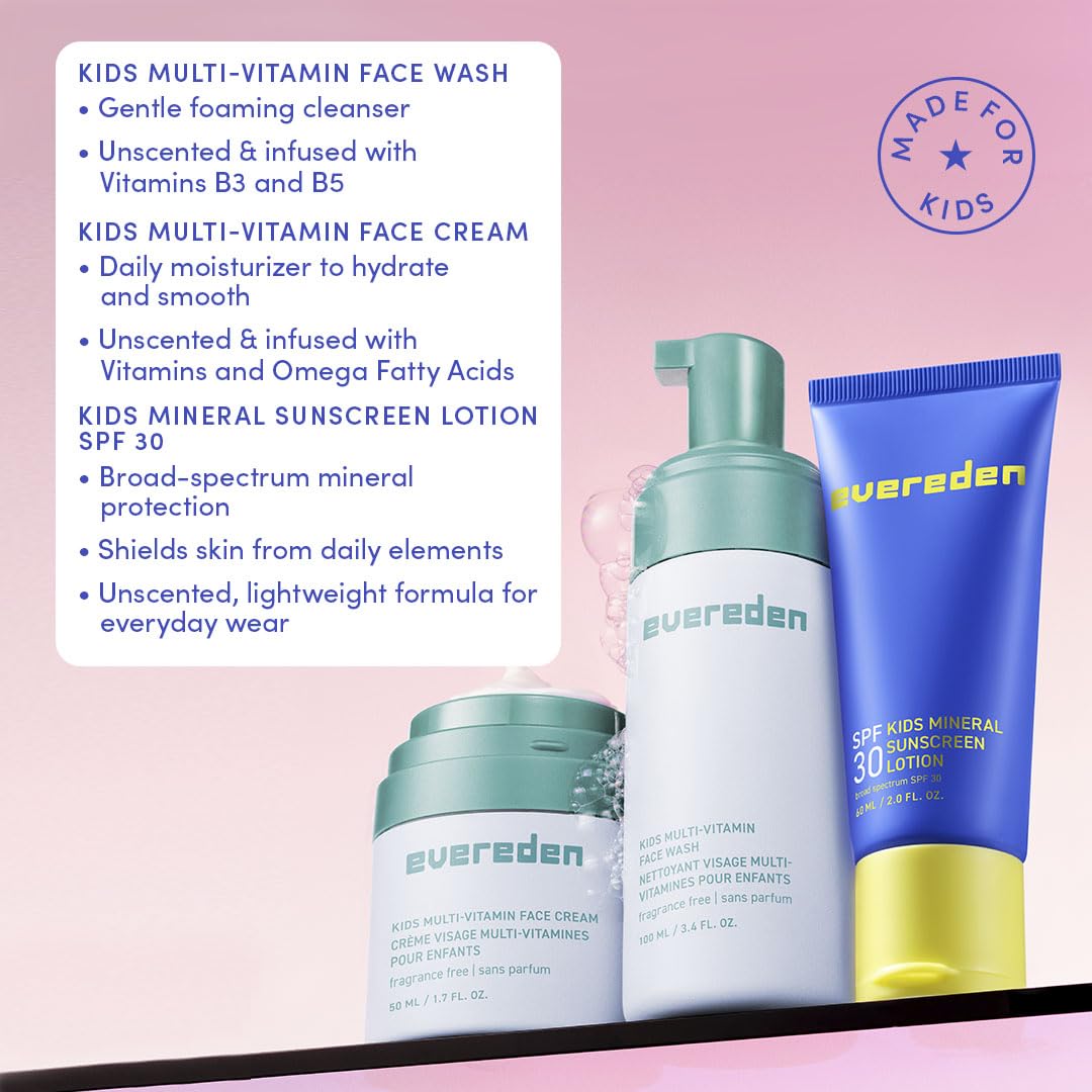 Evereden crème visage sans parfum – hydratation légère pour peau sensible.