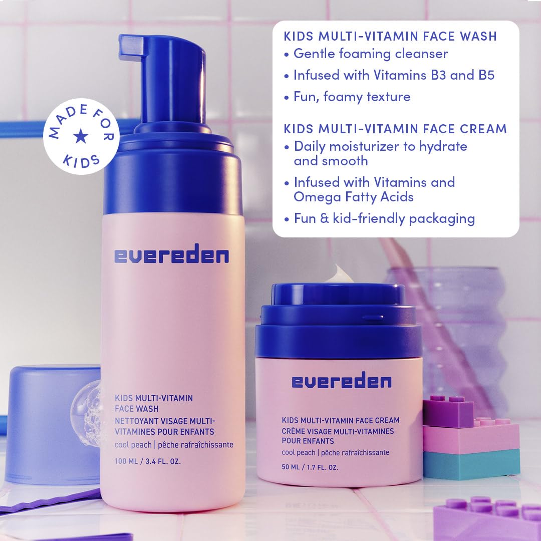 Evereden emballage durable et sans sulfates, soin sûr pour les enfants.