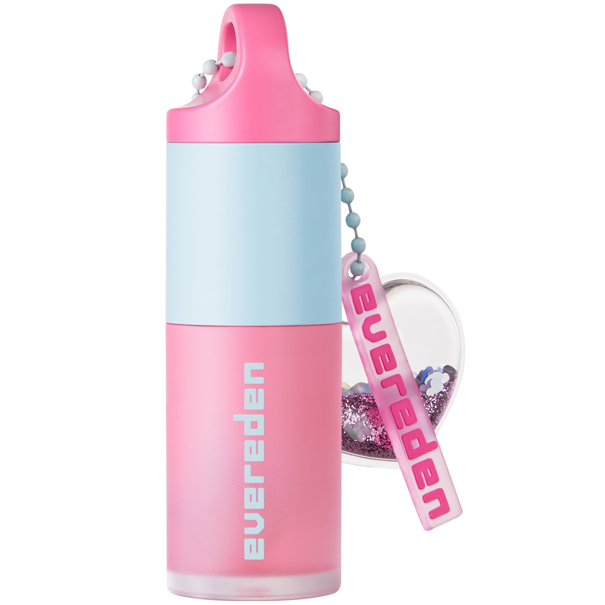 Evereden Sakura gloss lèvres sur bouteille lumineuse, hydratation légère et couleur délicate.