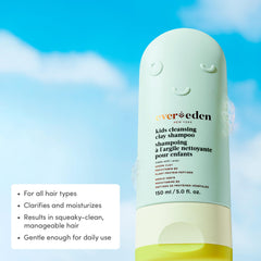 Evereden kaolin: nettoie en douceur les cheveux d'enfant grâce à l'argile naturelle.