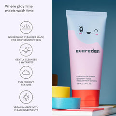 Evereden Kids Cloud Face Wash arôme tropical citron coco, parfum engageant.
